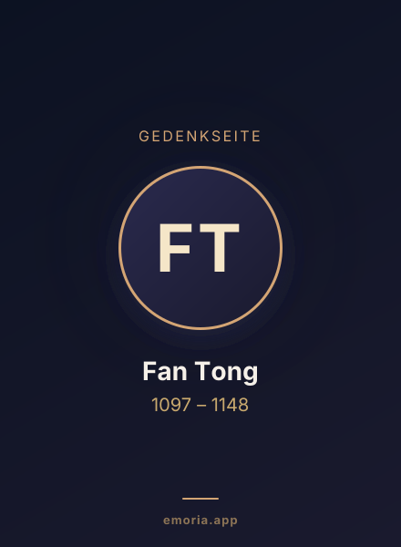 Gedenkportrait von Fan Tong
