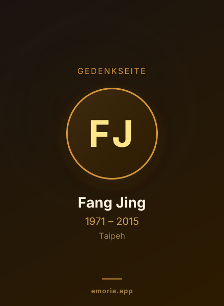 Gedenkportrait von Fang Jing