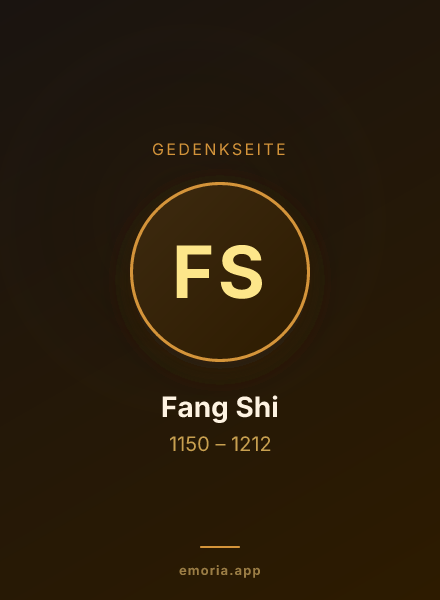 Gedenkportrait von Fang Shi
