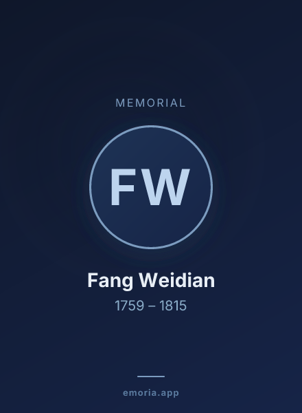 Memorial portrait of Fang Weidian