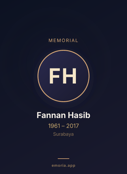 Memorial portrait of Fannan Hasib