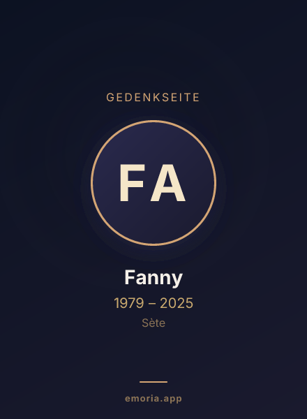Gedenkportrait von Fanny