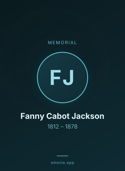 Memorial portrait of Fanny Cabot Jackson