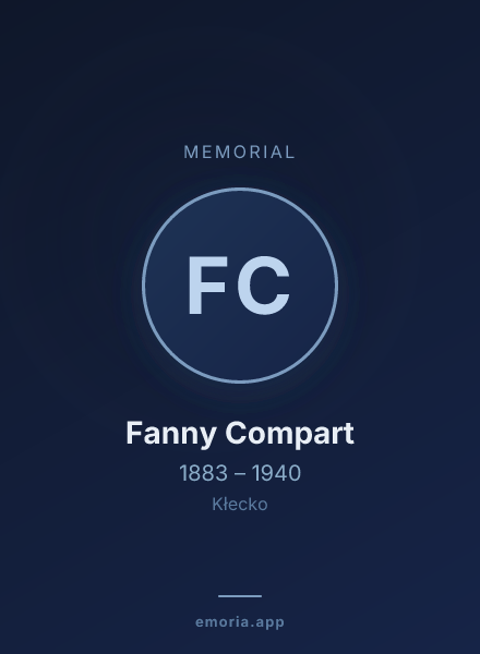 Memorial portrait of Fanny Compart