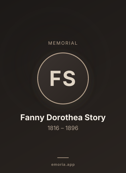 Memorial portrait of Fanny Dorothea Story