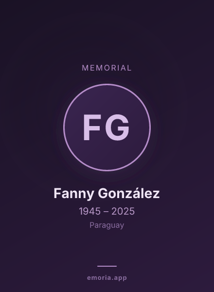 Memorial portrait of Fanny González