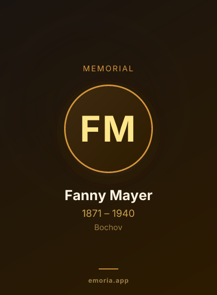 Memorial portrait of Fanny Mayer
