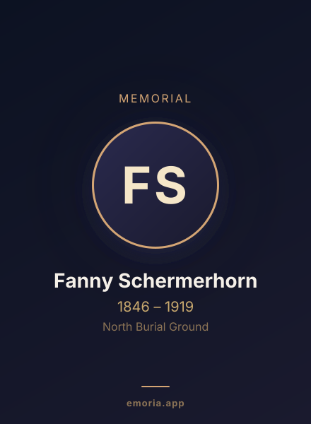 Memorial portrait of Fanny Schermerhorn