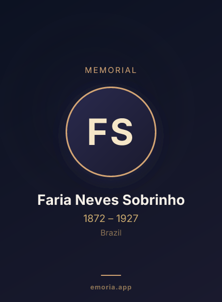 Memorial portrait of Faria Neves Sobrinho