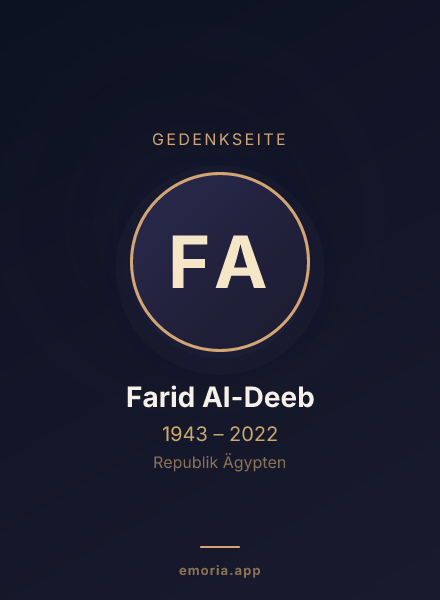 Gedenkportrait von Farid Al-Deeb