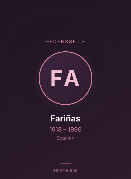 Gedenkportrait von Fariñas