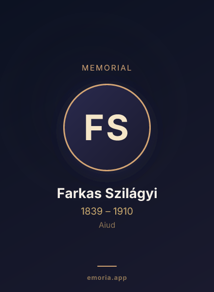 Memorial portrait of Farkas Szilágyi