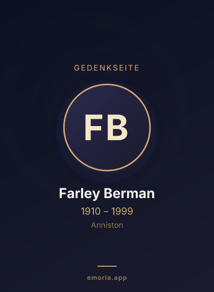 Gedenkportrait von Farley Berman