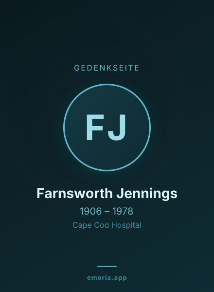 Gedenkportrait von Farnsworth Jennings