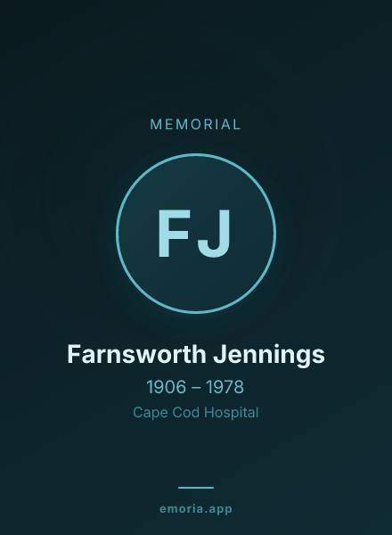 Memorial portrait of Farnsworth Jennings