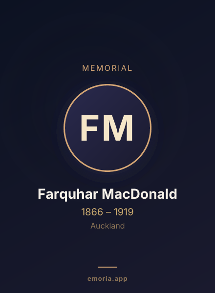 Memorial portrait of Farquhar MacDonald
