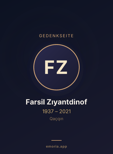 Gedenkportrait von Farsil Zıyantdinof