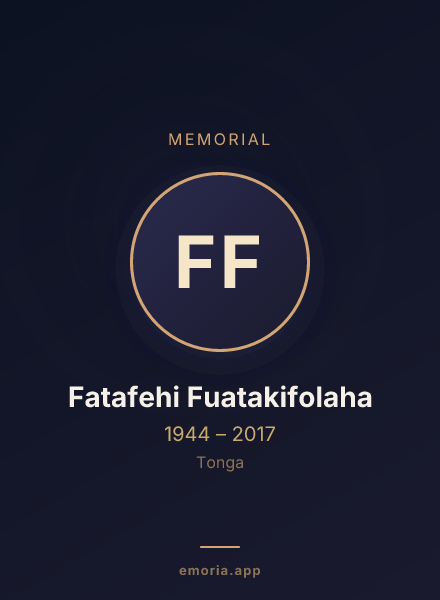 Memorial portrait of Fatafehi Fuatakifolaha