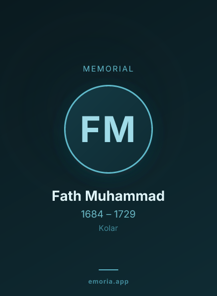 Memorial portrait of Fath Muhammad