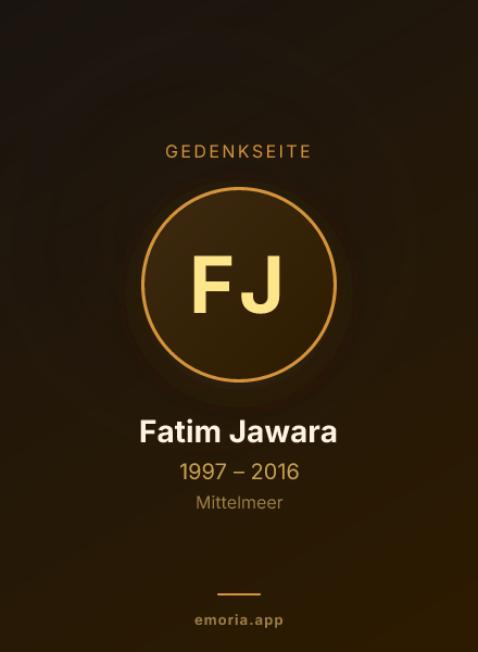 Gedenkportrait von Fatim Jawara