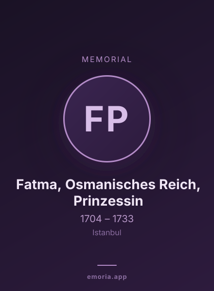 Memorial portrait of Fatma, Osmanisches Reich, Prinzessin