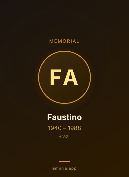 Memorial portrait of Faustino