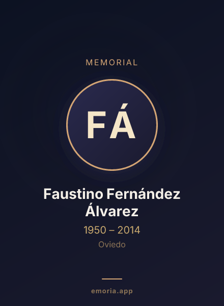 Memorial portrait of Faustino Fernández Álvarez