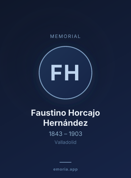 Memorial portrait of Faustino Horcajo Hernández