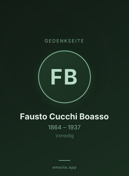 Gedenkportrait von Fausto Cucchi Boasso