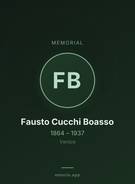 Memorial portrait of Fausto Cucchi Boasso