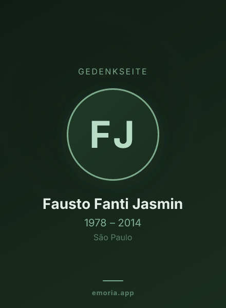 Gedenkportrait von Fausto Fanti Jasmin