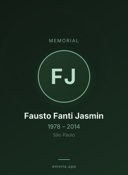 Memorial portrait of Fausto Fanti Jasmin