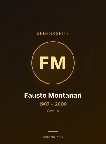Gedenkportrait von Fausto Montanari