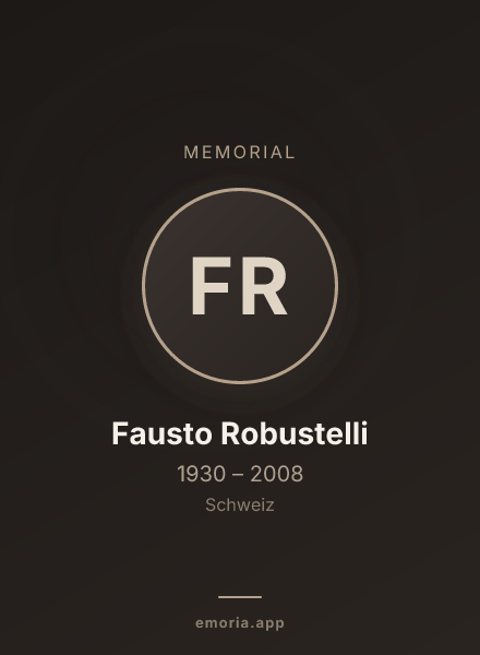 Memorial portrait of Fausto Robustelli