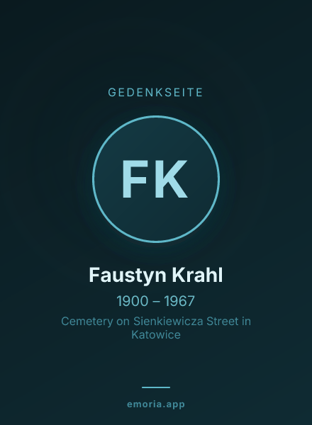 Gedenkportrait von Faustyn Krahl