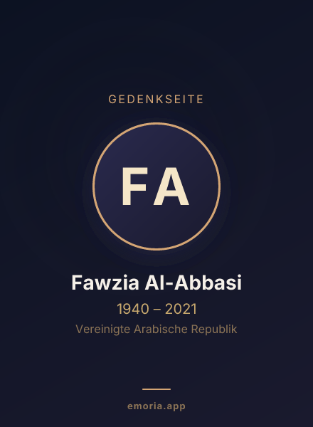 Gedenkportrait von Fawzia Al-Abbasi