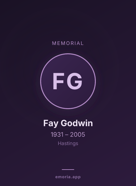 Memorial portrait of Fay Godwin