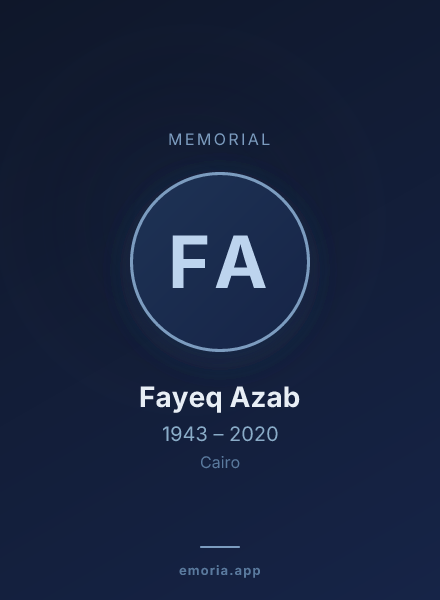 Memorial portrait of Fayeq Azab