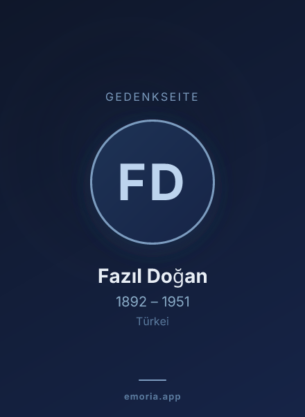 Gedenkportrait von Fazıl Doğan