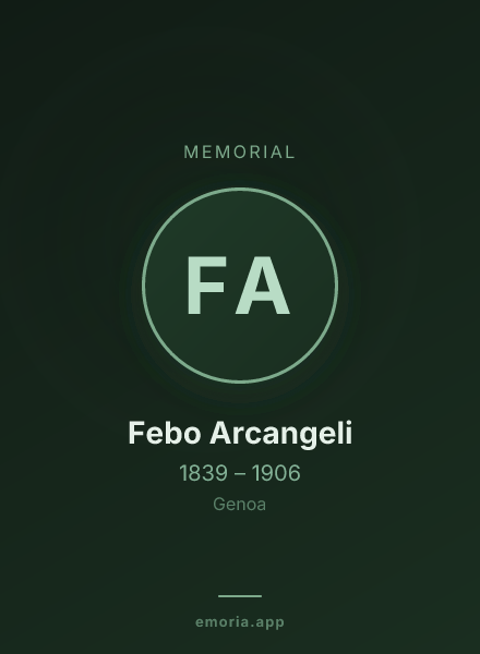 Memorial portrait of Febo Arcangeli