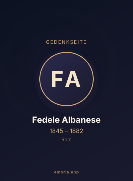 Gedenkportrait von Fedele Albanese