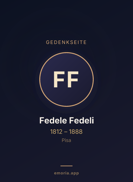 Gedenkportrait von Fedele Fedeli