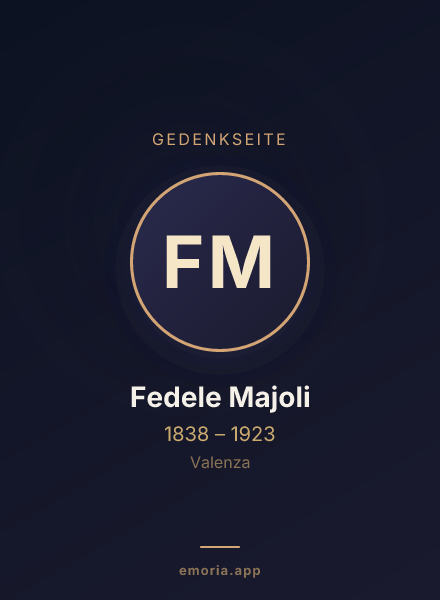 Gedenkportrait von Fedele Majoli