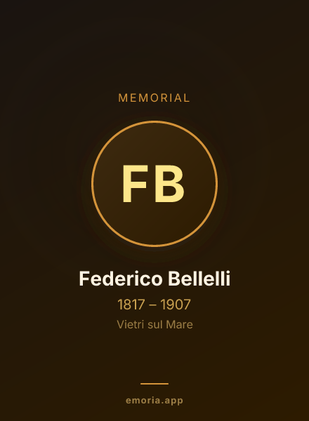 Memorial portrait of Federico Bellelli