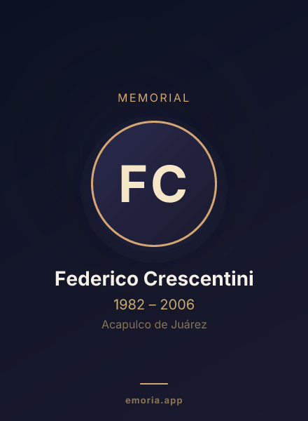 Memorial portrait of Federico Crescentini