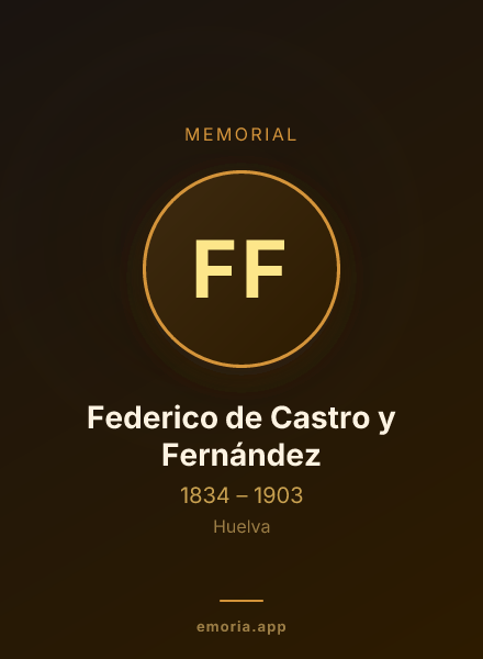 Memorial portrait of Federico de Castro y Fernández