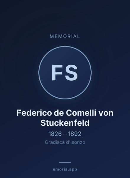Memorial portrait of Federico de Comelli von Stuckenfeld