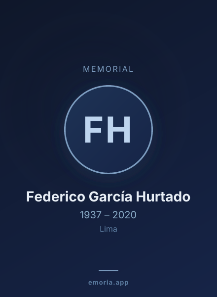 Memorial portrait of Federico García Hurtado
