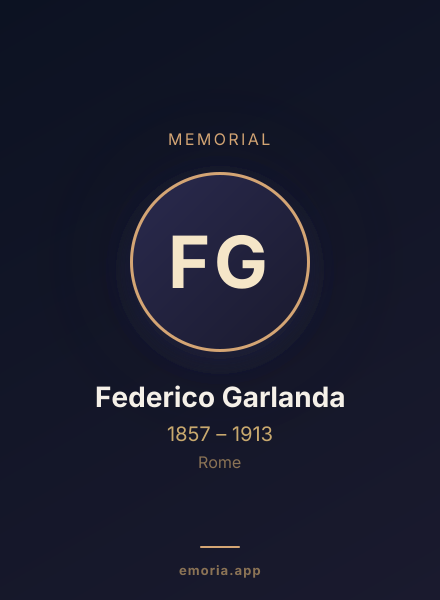 Memorial portrait of Federico Garlanda
