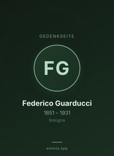 Gedenkportrait von Federico Guarducci